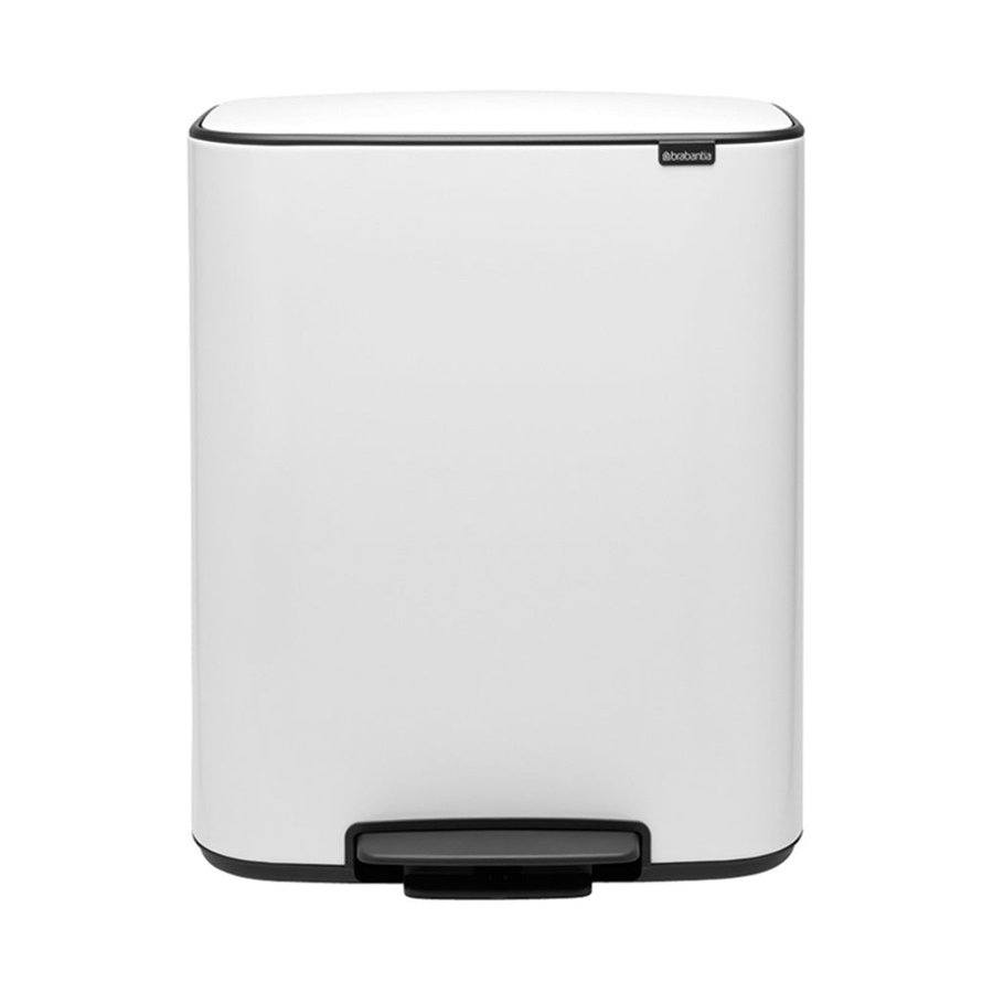 Brabantia Bo Pedal Bin (2 x 30L) White White
