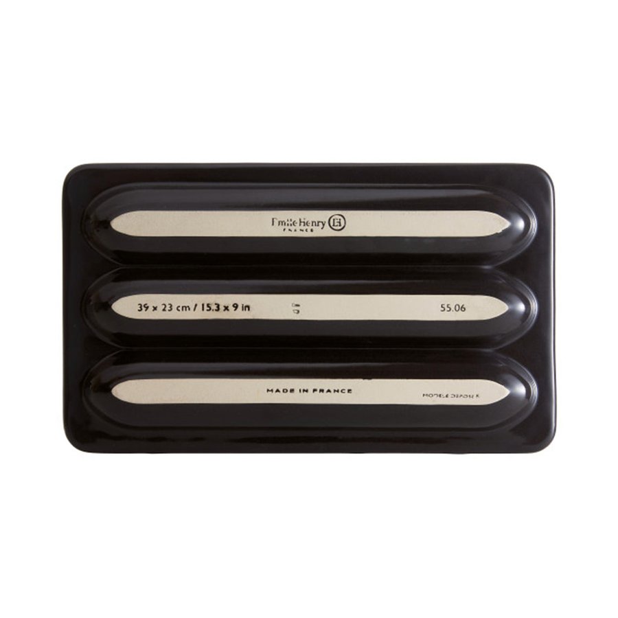 Emile Henry Baguette Bread Baker Charcoal Charcoal