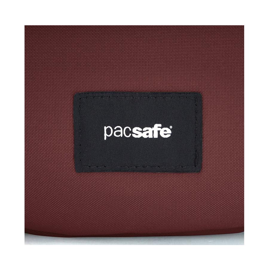 Pacsafe GO Anti-Theft Recycled Saddle Crossbody Bag Garnet Red Garnet Red