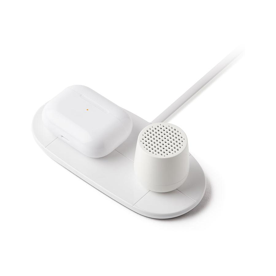 Lexon Duo Mini Wireless Charger White White