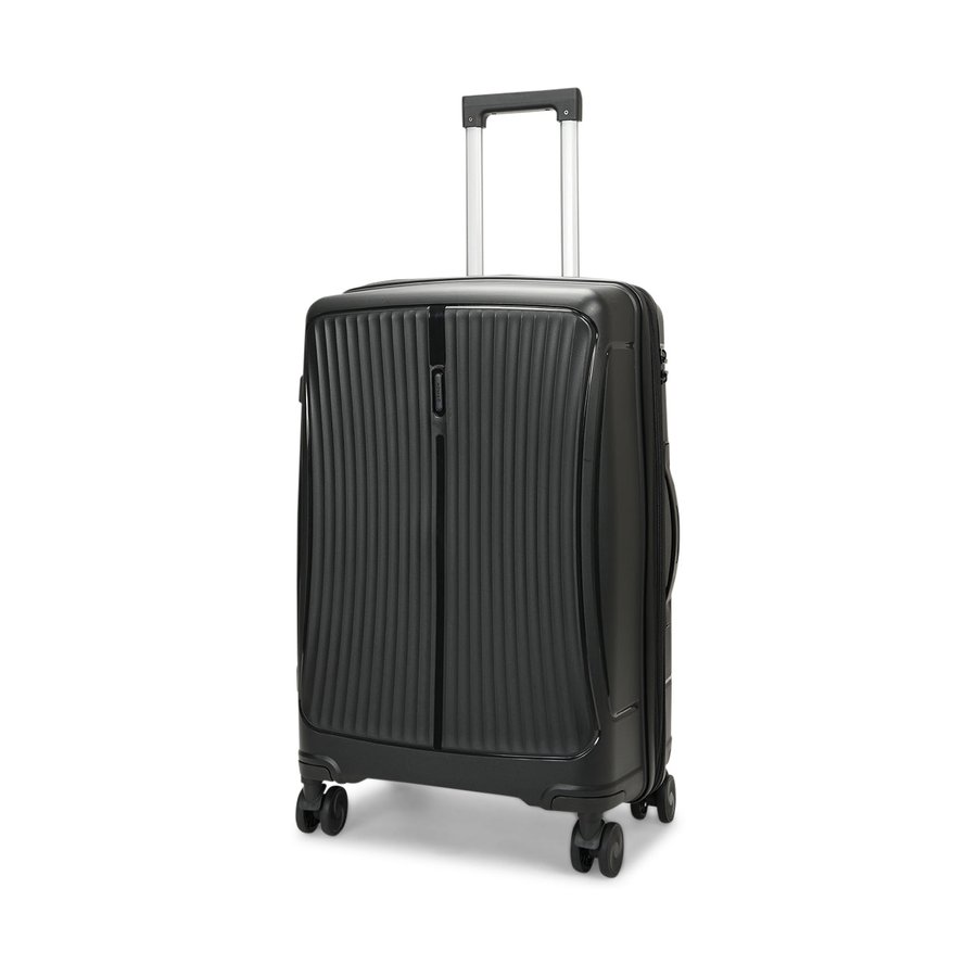 Caselite Quest 56cm & 65cm Hardside Luggage Set Black Black