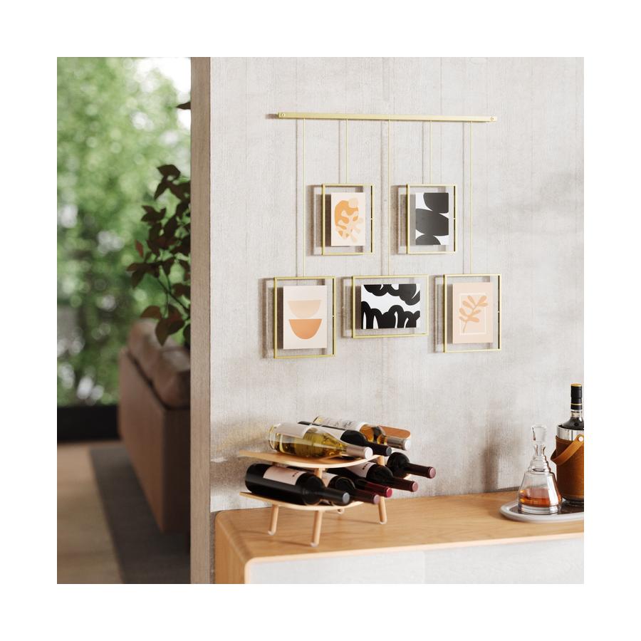 Umbra Exhibit Wall Picture Frames (Set of 5) Matte Brass Matte Brass