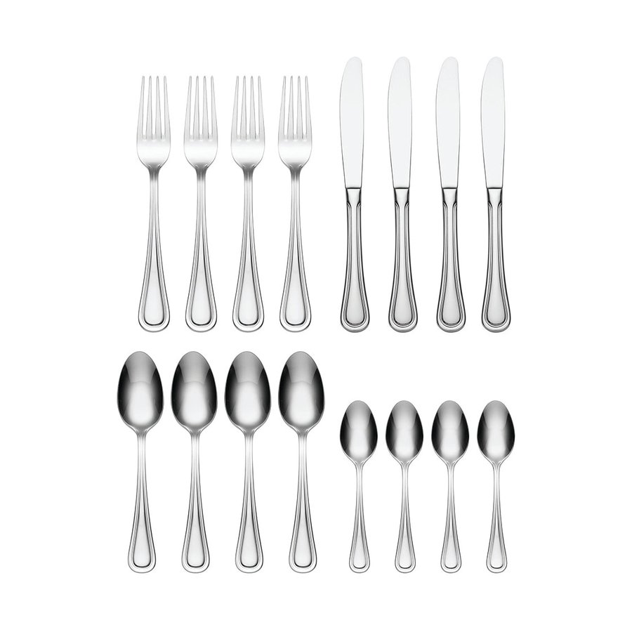 Oneida Barcelona 16 Piece Cutlery Set Stainless Steel Stainless Steel