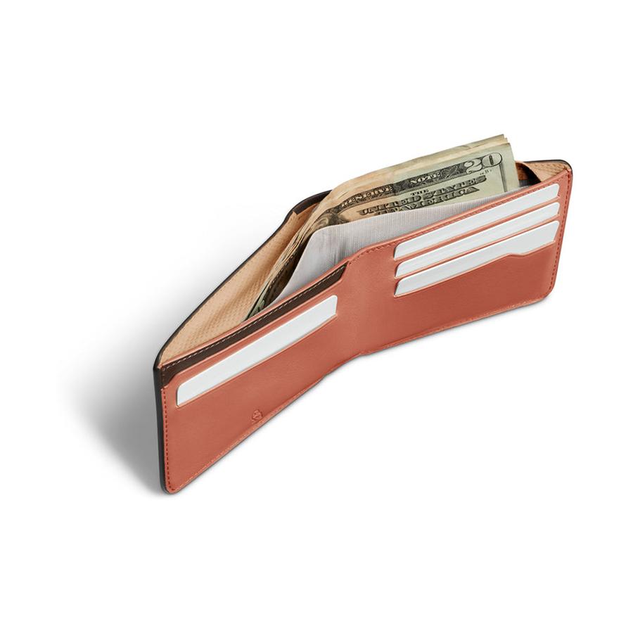 Bellroy RFID Hide & Seek LO Premium Leather Wallet Aragon Aragon