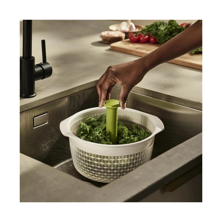 Joseph Joseph Spindola Salad Spinning Colander White White
