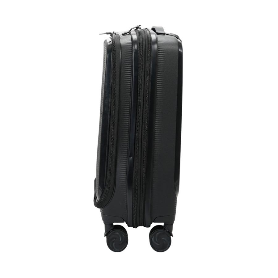 Caselite Venture 57cm Top Open Hardside Carry-On Suitcase Black Black