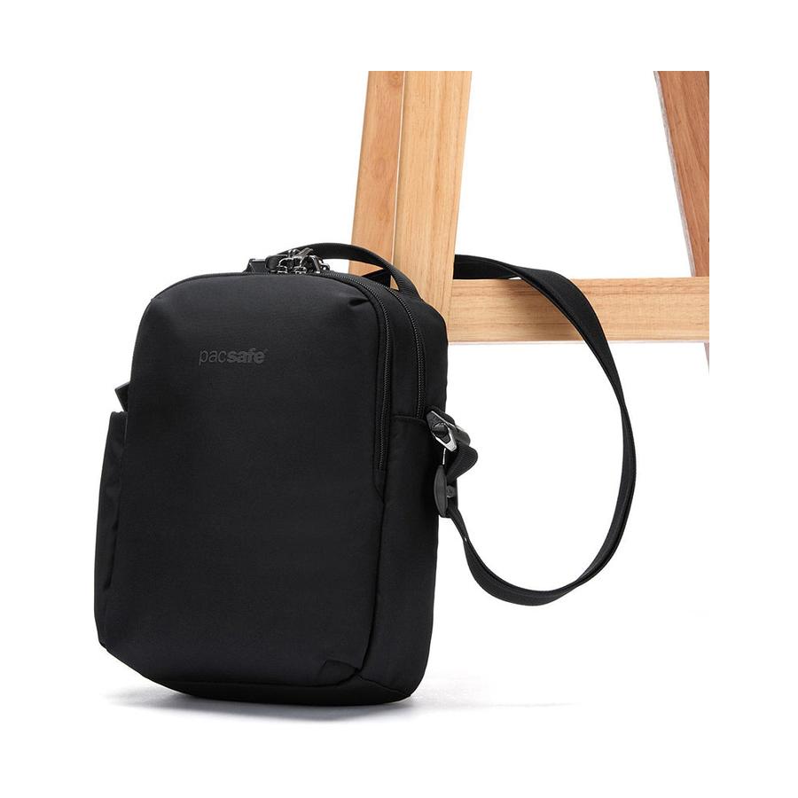 Pacsafe V Anti-Theft Tour Crossbody Jet Black Jet Black