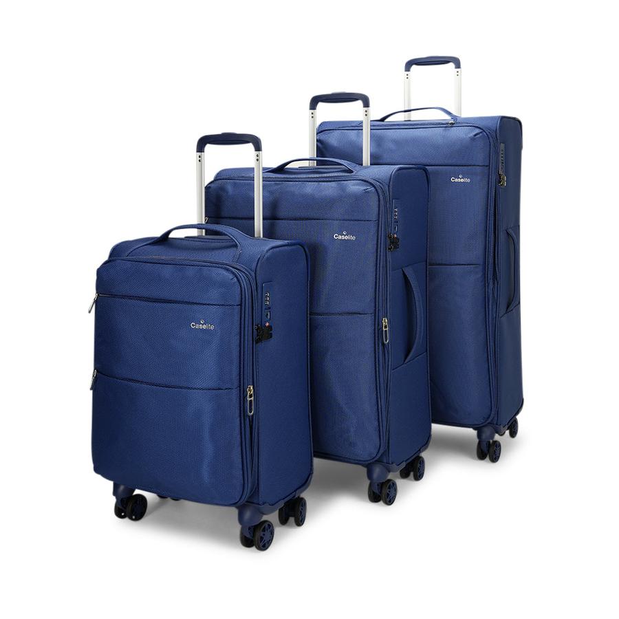 Caselite Ultra 55cm, 69cm & 80cm Softside Luggage Set Navy Navy