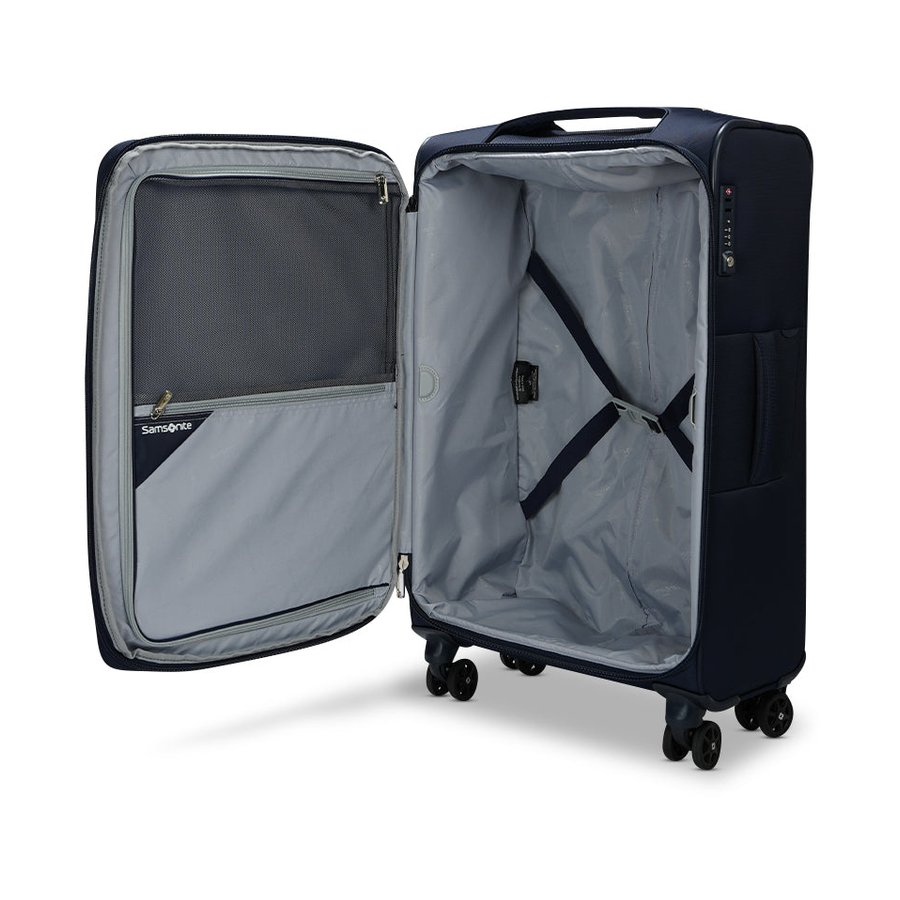 Samsonite B-Lite 5 71cm Softside Checked Suitcase Navy Navy