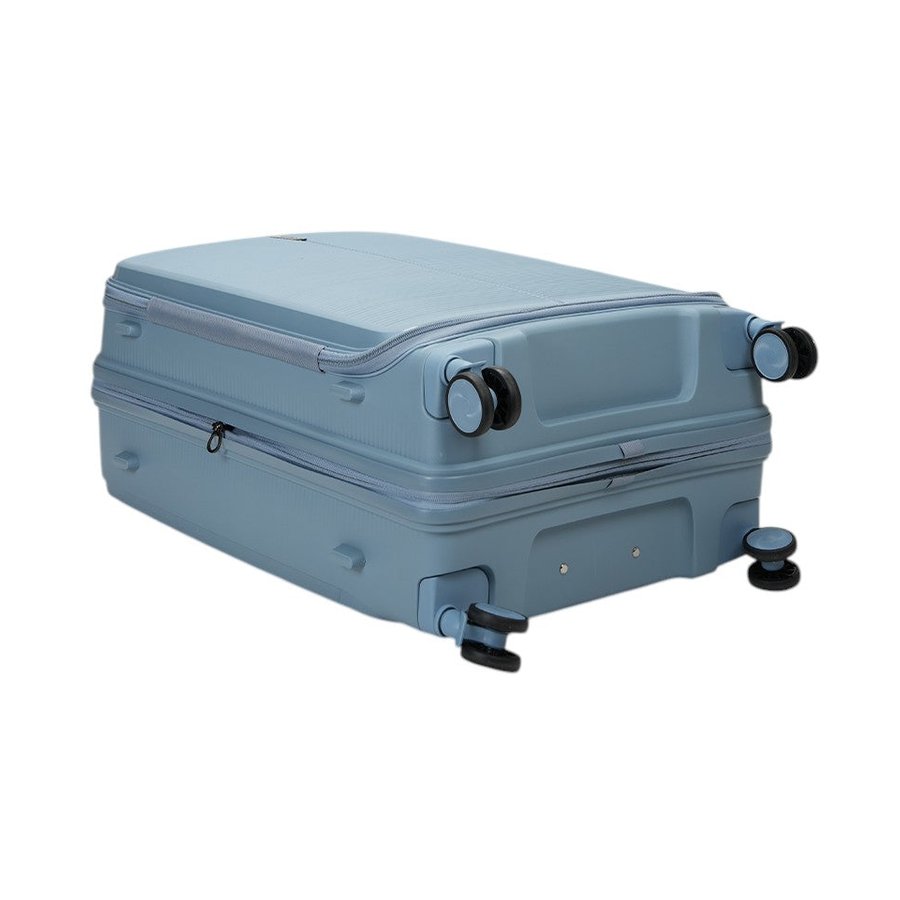 Caselite Venture 57cm, 66cm & 76cm Top Open Hardside Luggage Set Grey Blue Grey Blue
