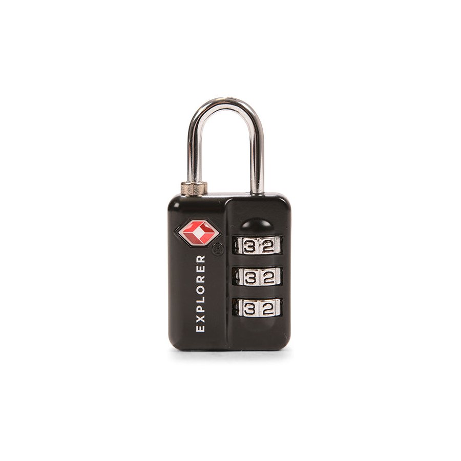 Explorer TSA 3-Dial Combination Lock Black Black