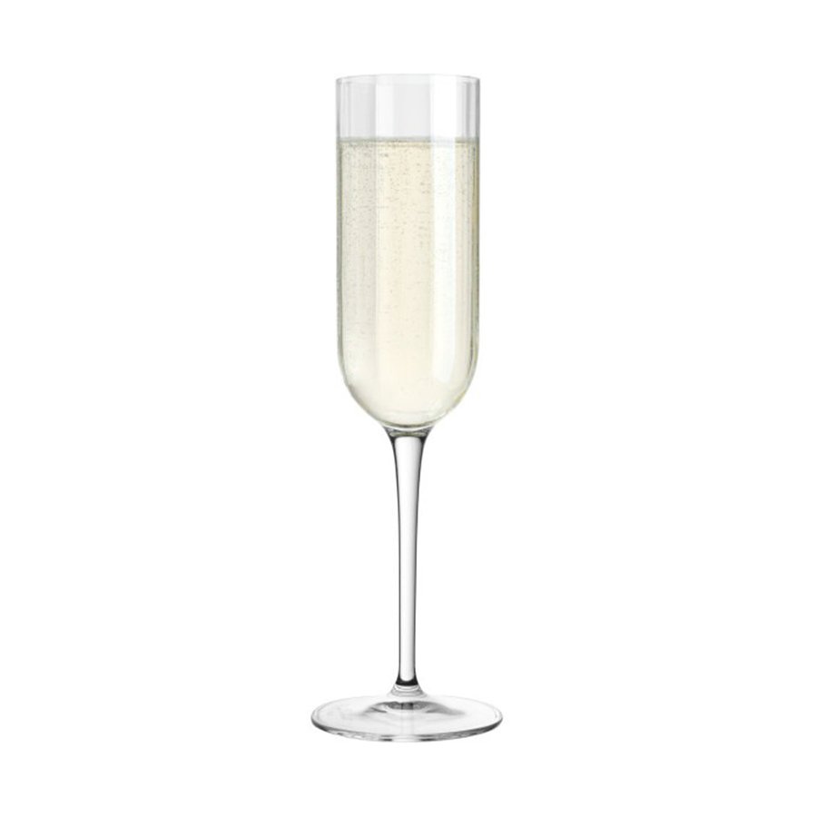 Luigi Bormioli Jazz 210ml Flute Gift Set of 4 Clear Clear