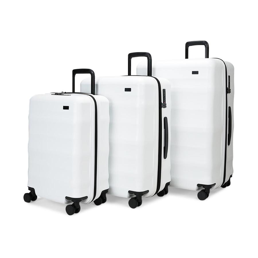 Explorer Luna-Air 55cm, 63cm & 74cm Hardside Luggage Set White White
