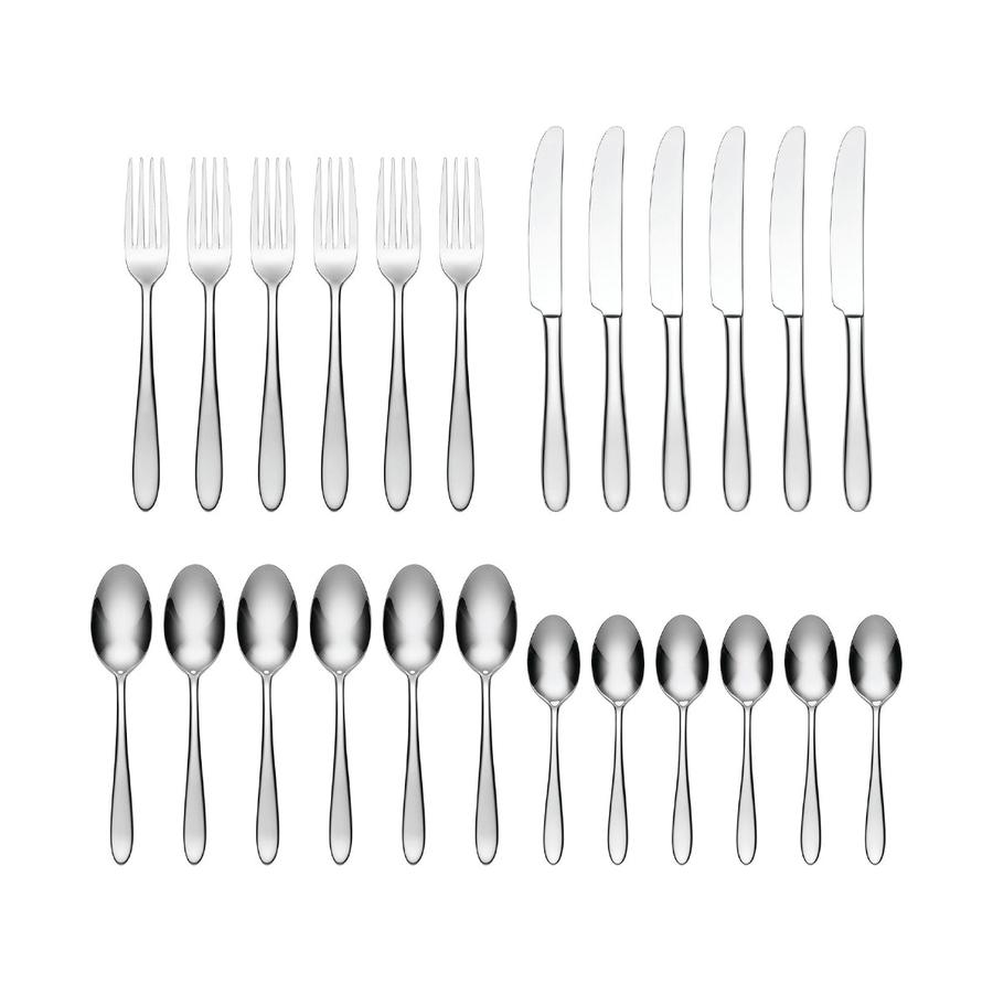 Oneida Mascagni II 24 Piece Cutlery Set Stainless Steel Stainless Steel