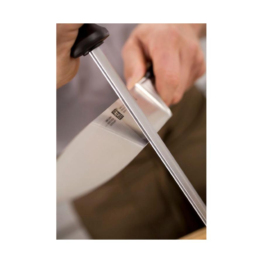 Zwilling Oval 26cm Diamond Coated Sharpening Steel Black Black