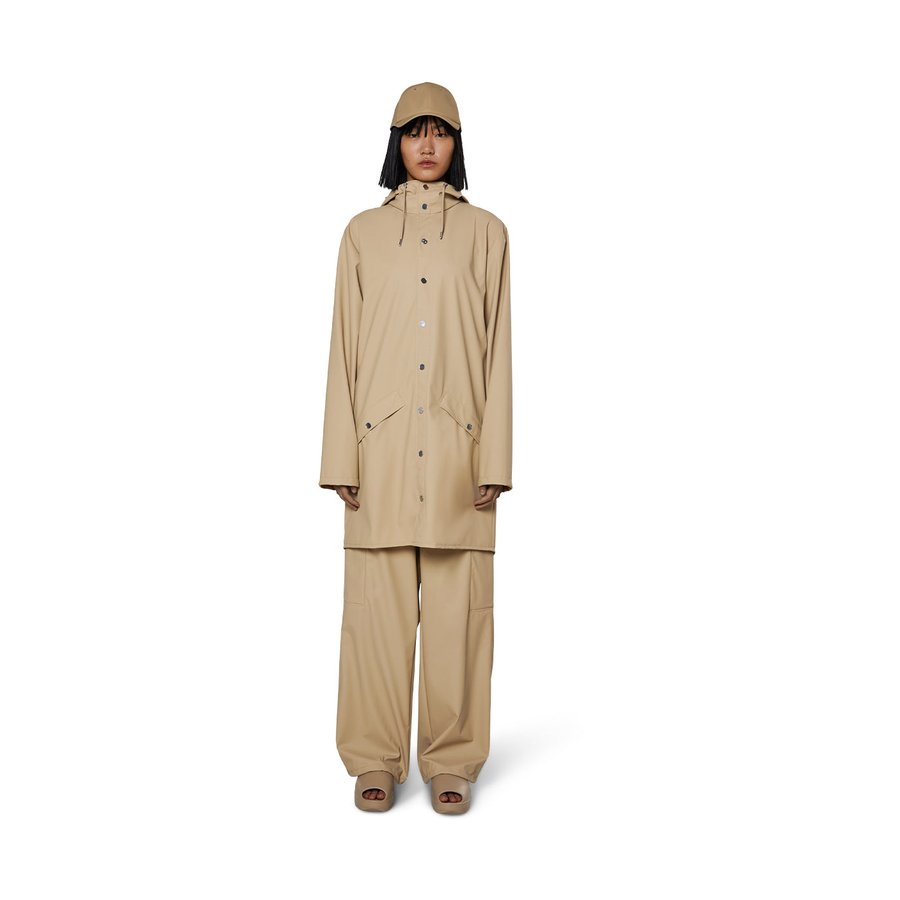 Rains Long Jacket Sand L
