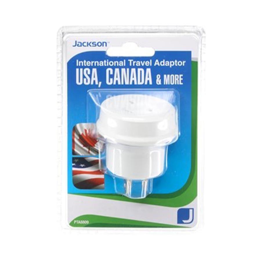 Jackson NZ to USA Travel Adapter White White
