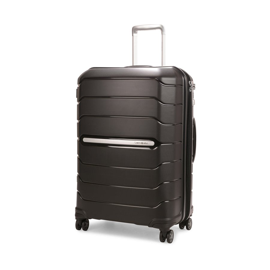 Samsonite Oc2lite 68cm Hardside Checked Suitcase Black Black