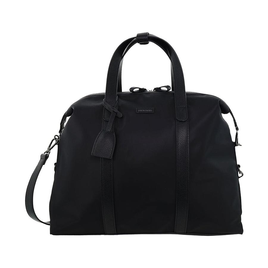 Pierre Cardin Dillon Unisex Nylon Travel Overnight Bag Black Black