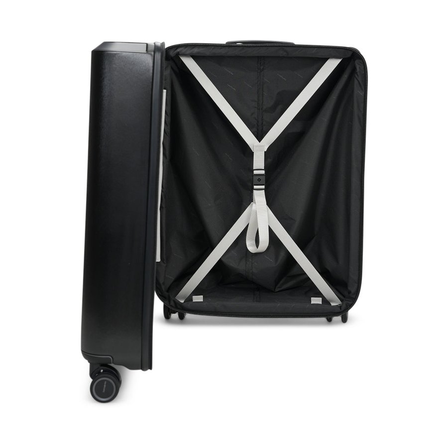 Samsonite Evoa Z 69cm Hardside Checked Suitcase Black Black