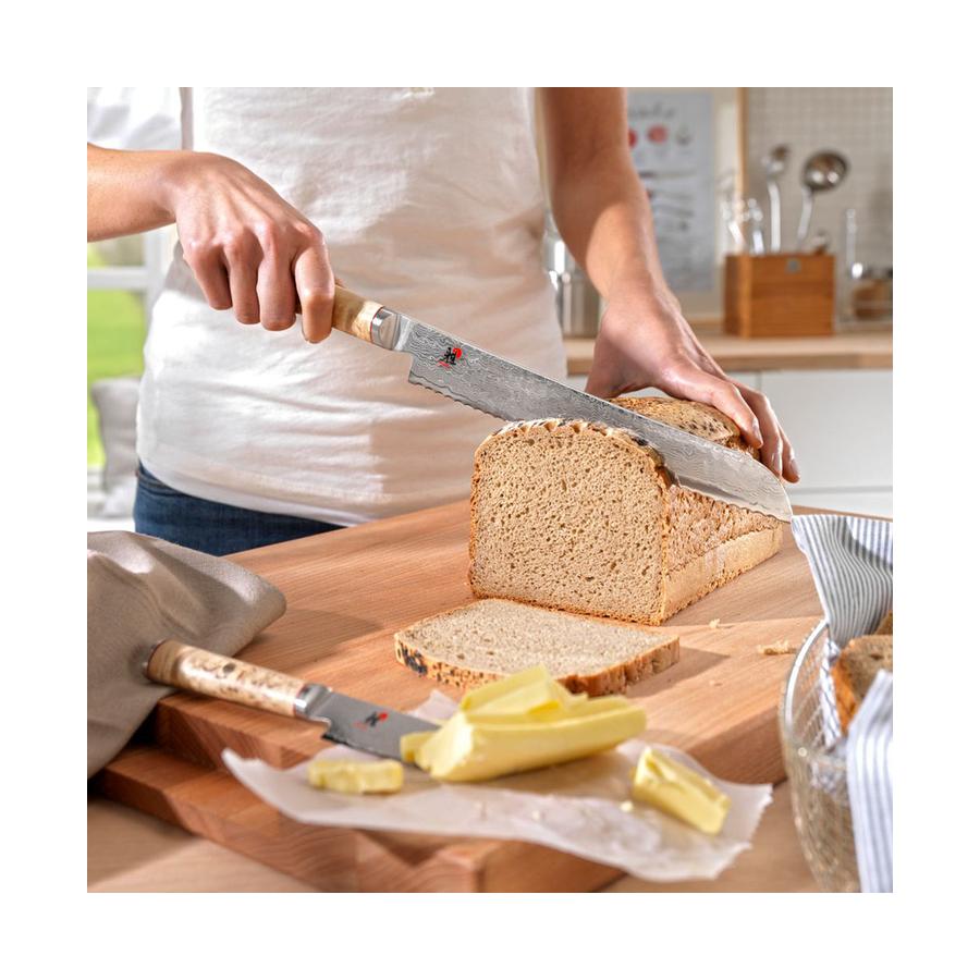 Miyabi Birchwood 23cm Bread Knife Natural Natural