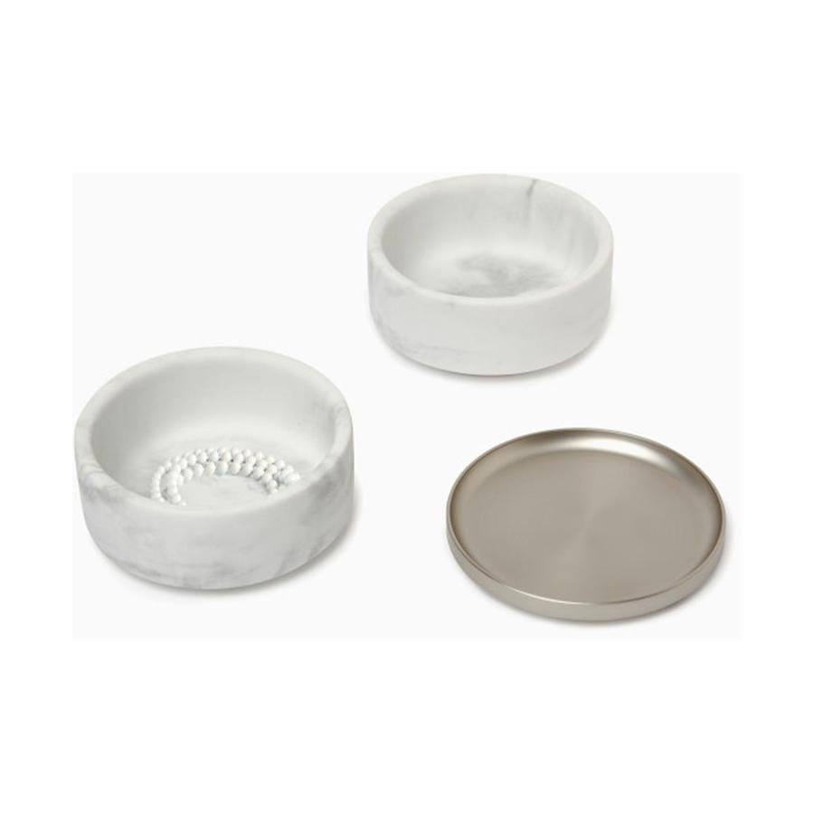 Umbra Tesora Jewellery Box White/Nickel White/Nickel