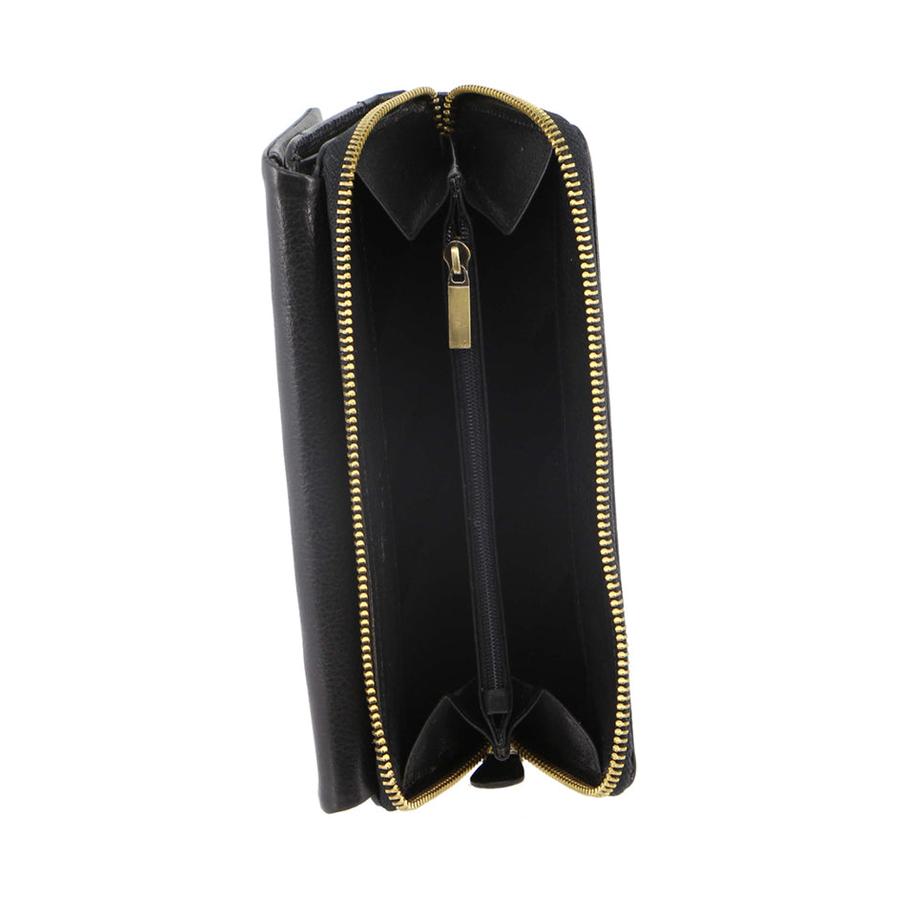 Pierre Cardin Isla Women's Italian Leather RFID Wallet Black Black