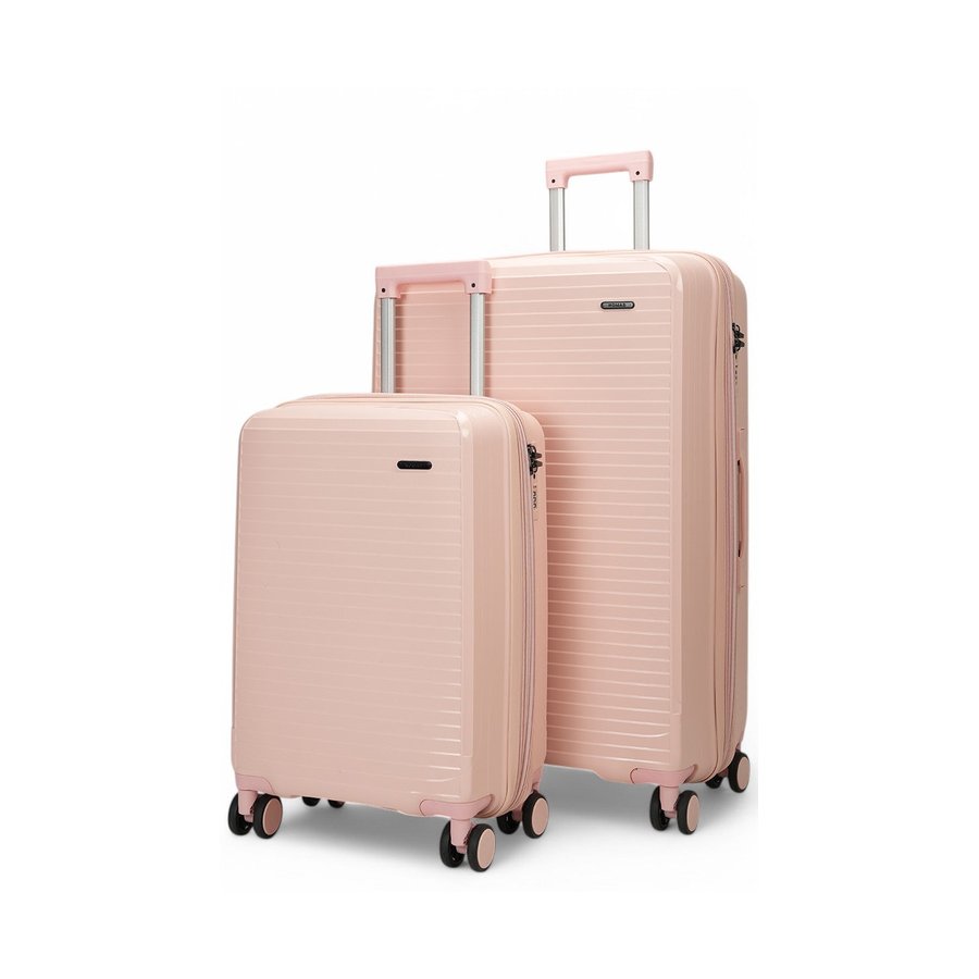 Nomad Venture 56cm & 75cm Hardside Luggage Set Pink Pink