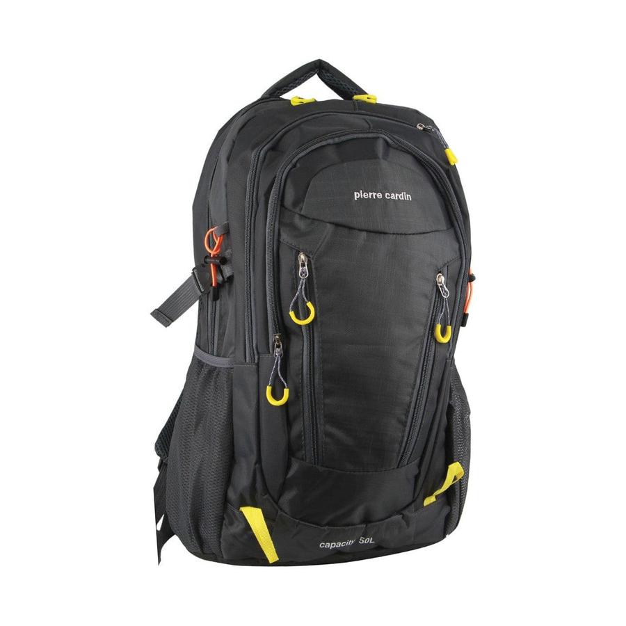 Pierre Cardin Aspen Nylon Adventure Travel & Sport Large Backpack Grey Grey