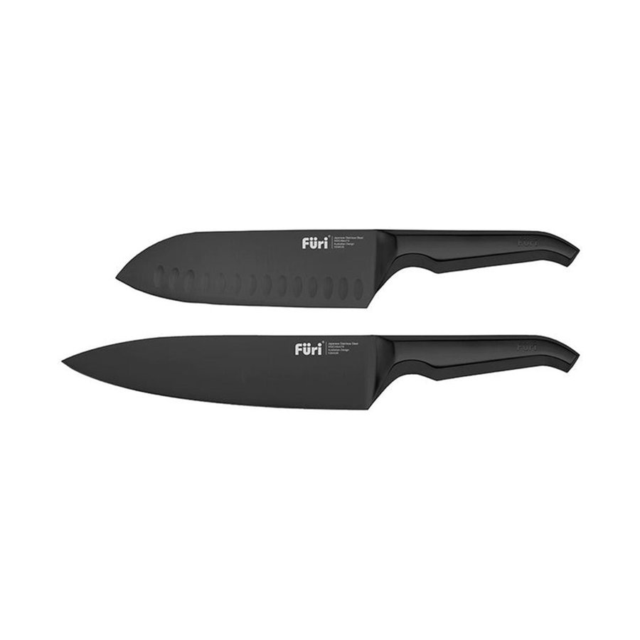 Furi Pro Jet 3 Piece Knife Block Set Black Black