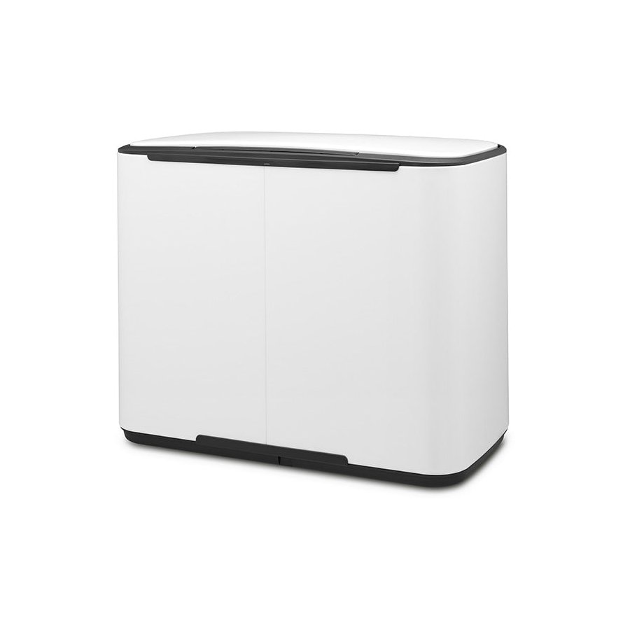 Brabantia Bo Pedal Bin (3 x 11L) White White