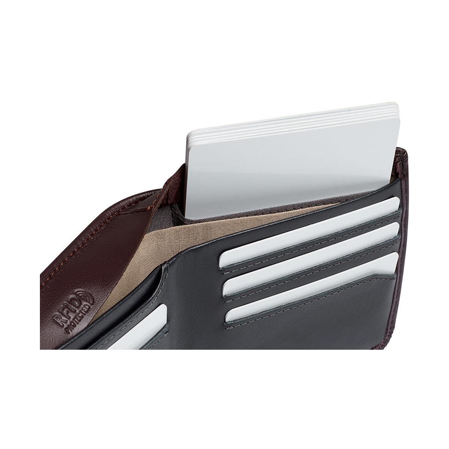 Bellroy RFID Hide & Seek HI Leather Wallet Deep Plum Deep Plum