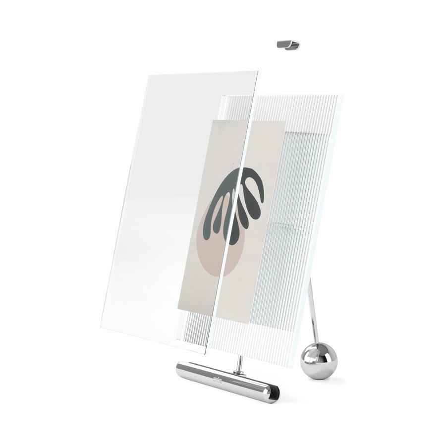 Umbra Flute 10 x 15cm Picture Frame Chrome Chrome