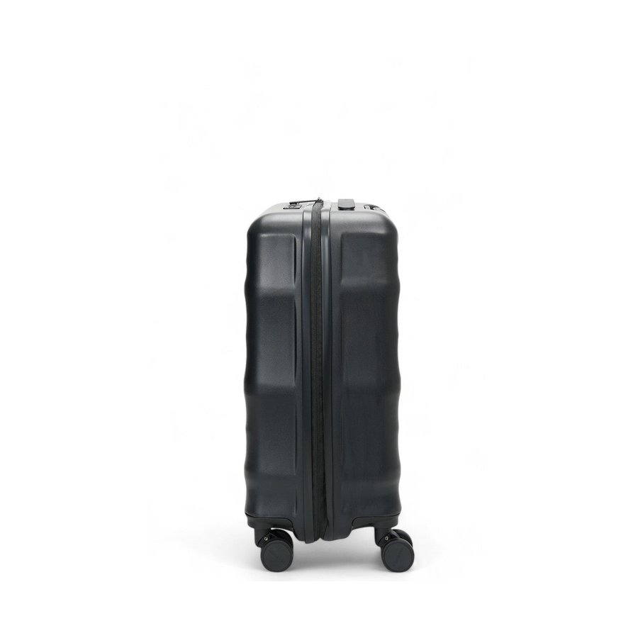Explorer Luna-Air 55cm Hardside USB Carry-On Suitcase Black Black