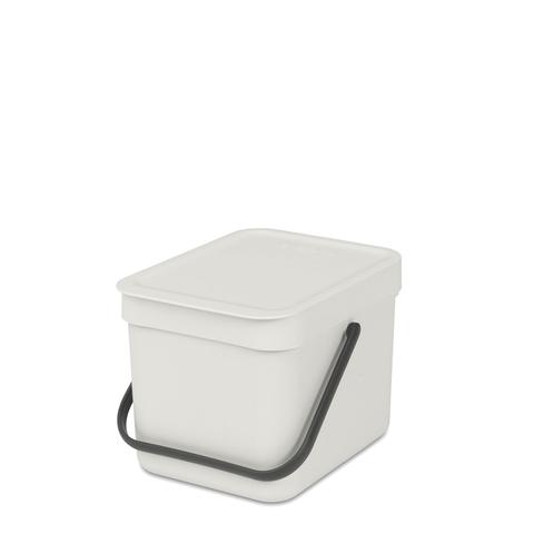 Brabantia Sort & Go Waste Bin (6L) Light Grey