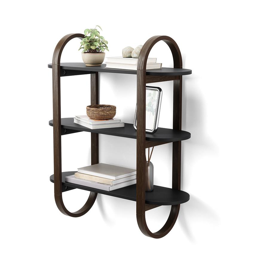 Umbra Bellwood Wall Shelf Black/Walnut Black/Walnut