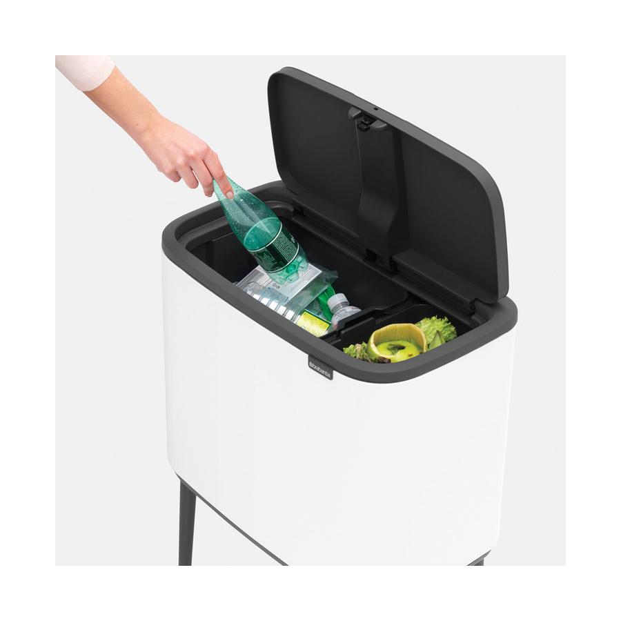 Brabantia Bo Touch Bin (11 + 23L) White White
