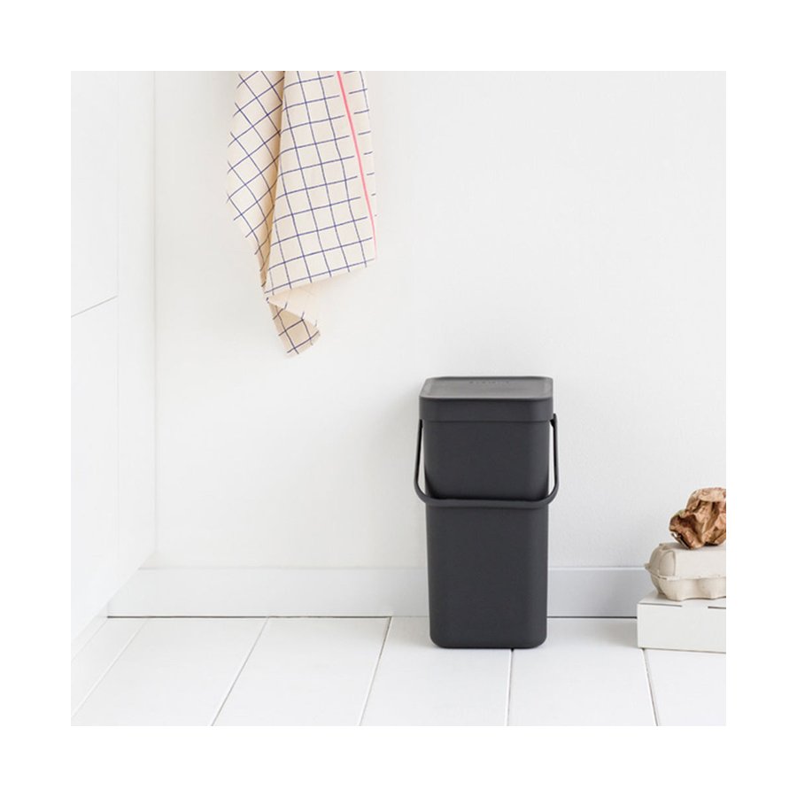 Brabantia Sort & Go Waste Bin (12L) Grey Grey