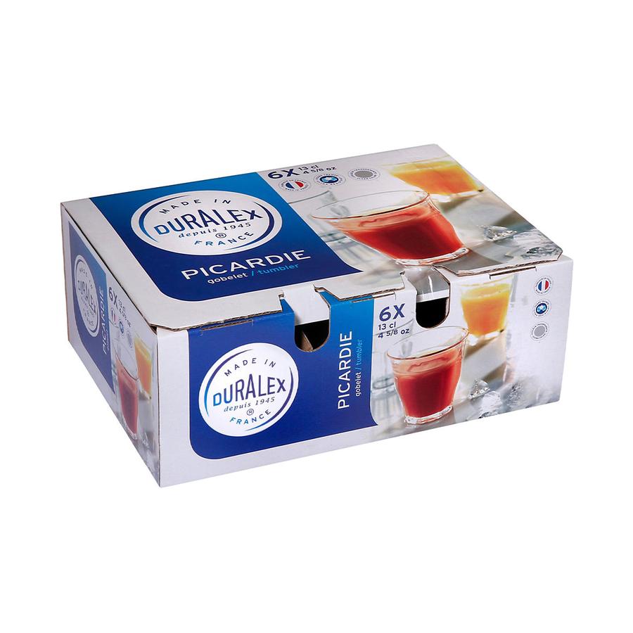 Duralex Picardie 130ml Tumbler Set of 6 Clear Clear