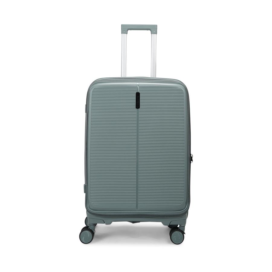 Caselite Venture 57cm & 66cm Top Open Hardside Luggage Set Grey Green Grey Green