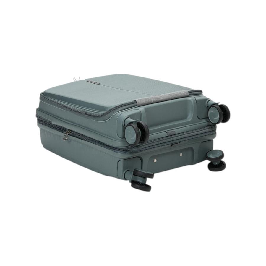 Caselite Venture 57cm Top Open Hardside Carry-On Suitcase Grey Green Grey Green