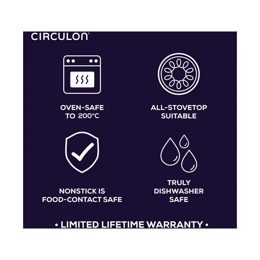Circulon ScratchDefense A1 14cm Open Milkpan Black Black