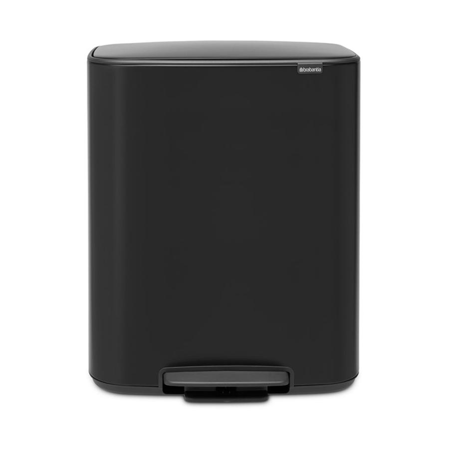 Brabantia Bo Pedal Bin (60L) Matte Black Matte Black