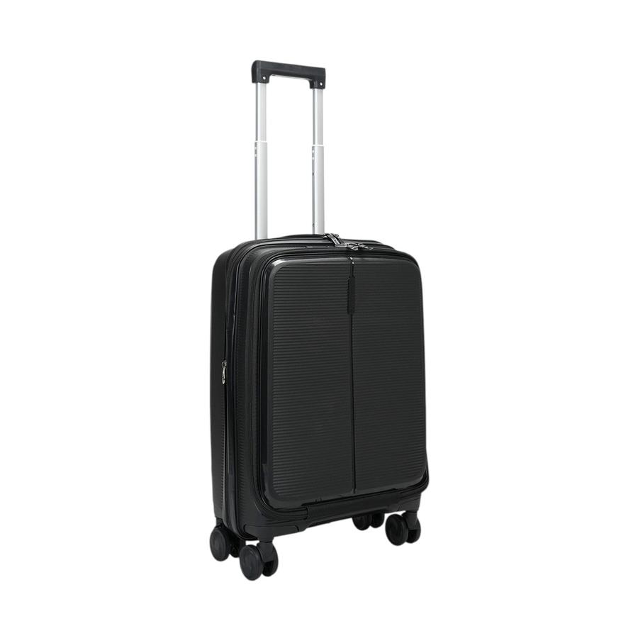 Caselite Venture 57cm Top Open Hardside Carry-On Suitcase Black Black