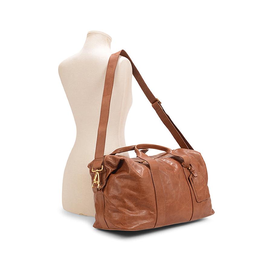 Explorer Weekender Leather Duffle Tan Tan