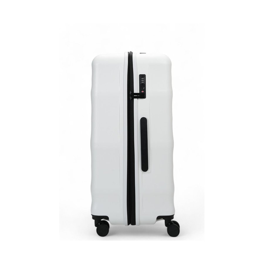 Explorer Luna-Air 74cm Hardside Checked Suitcase White White