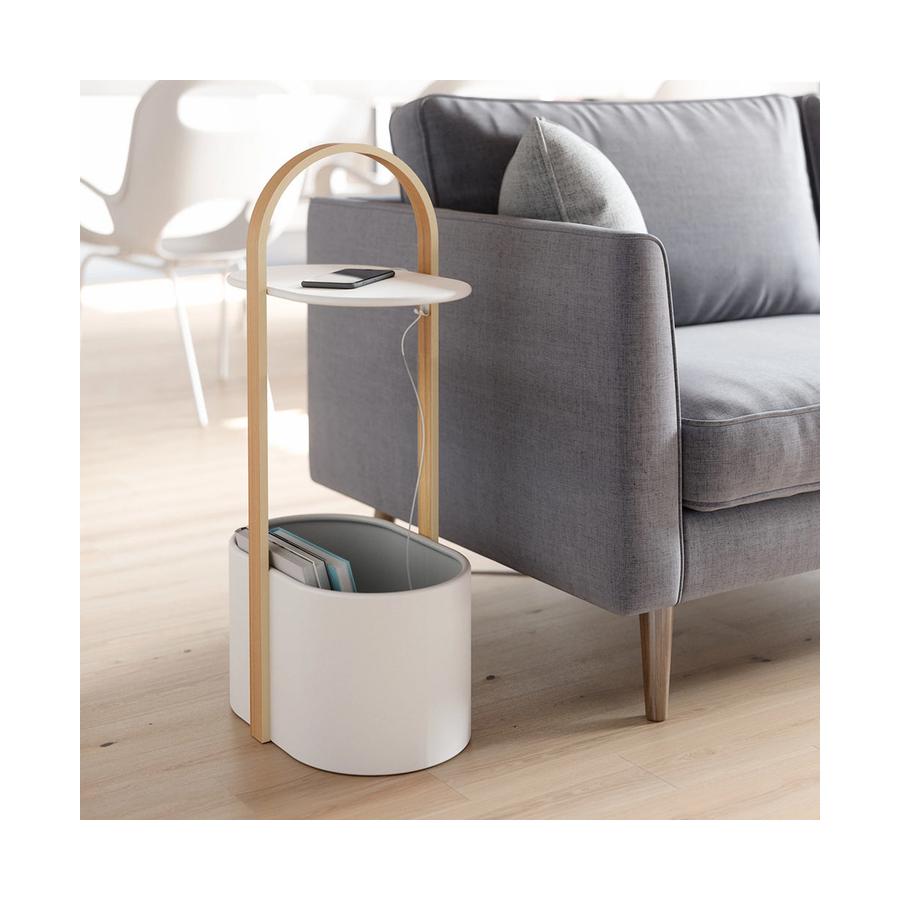 Umbra Bellwood Storage Table White/Natural White/Natural