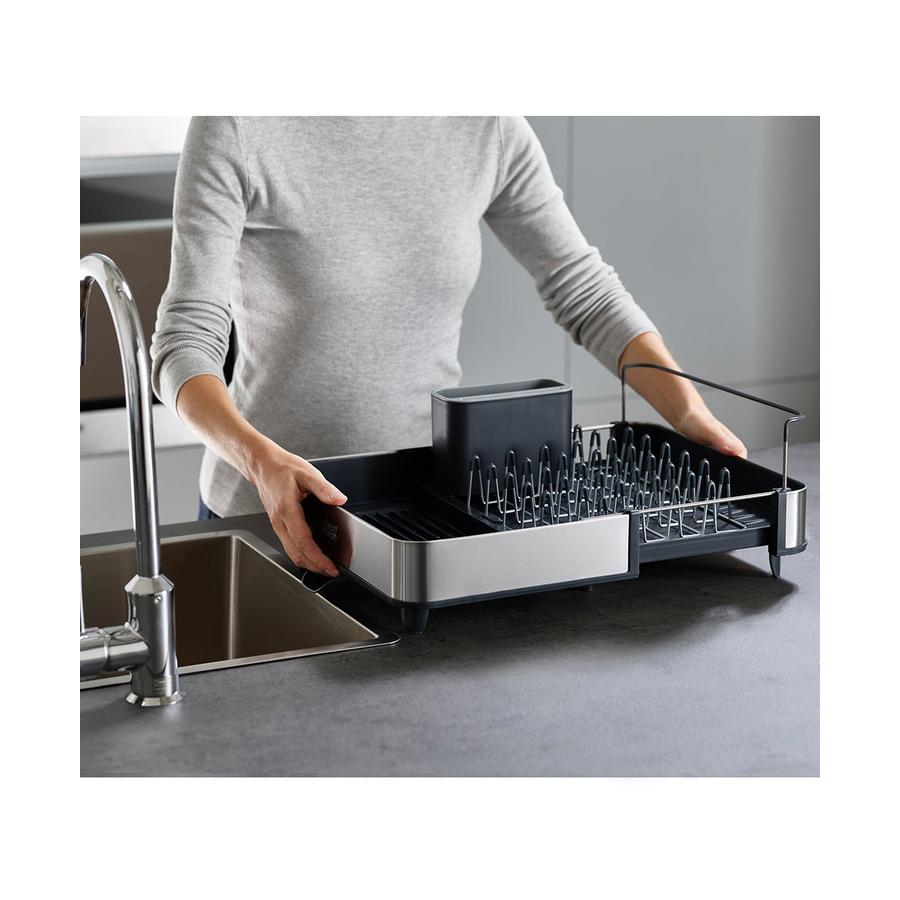 Joseph Joseph Extend Steel Expandable Dish Drainer Grey Grey