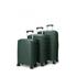 Nomad Discover 56cm, 65cm and 75cm Hardside Luggage Set Forest Green