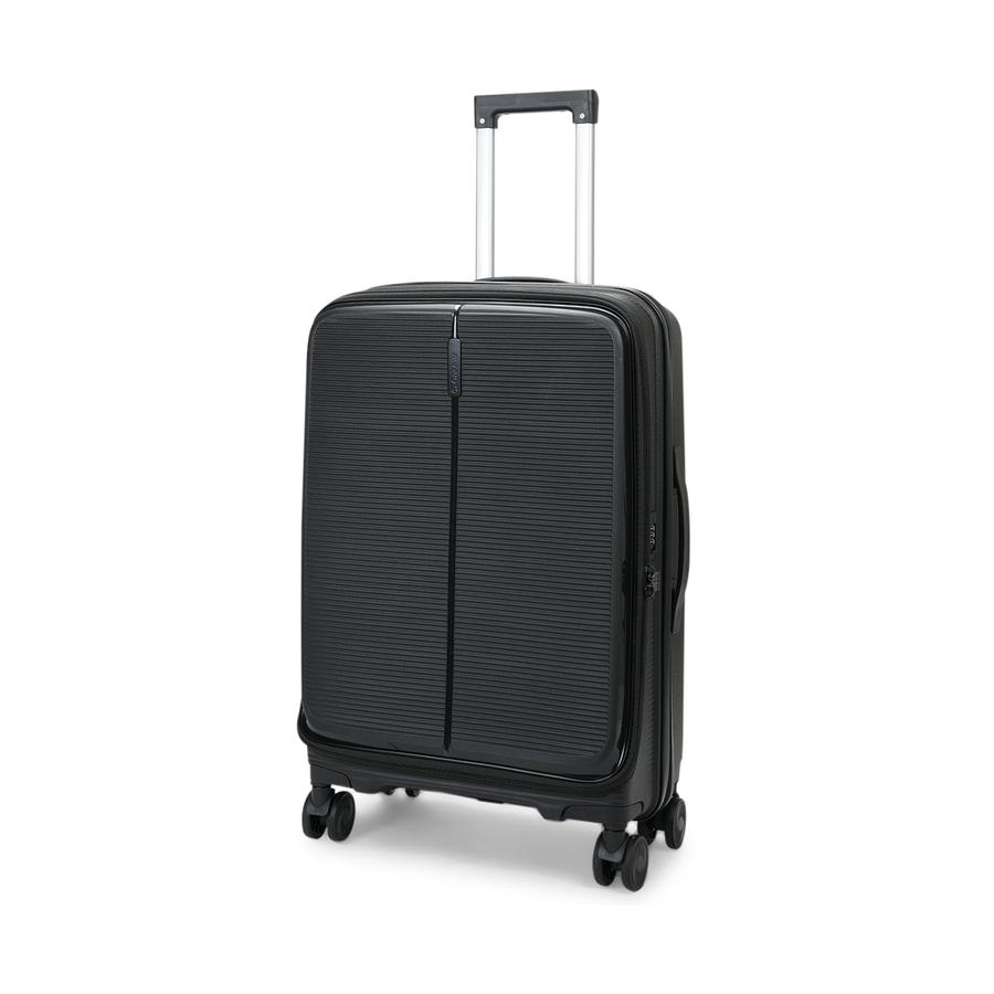 Caselite Venture 57cm & 66cm Top Open Hardside Luggage Set Black Black